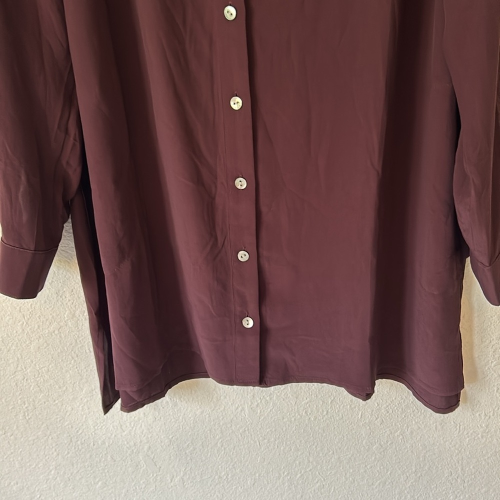 J. Jill Long Button Up Tunic Blouse - Picture 4 of 11